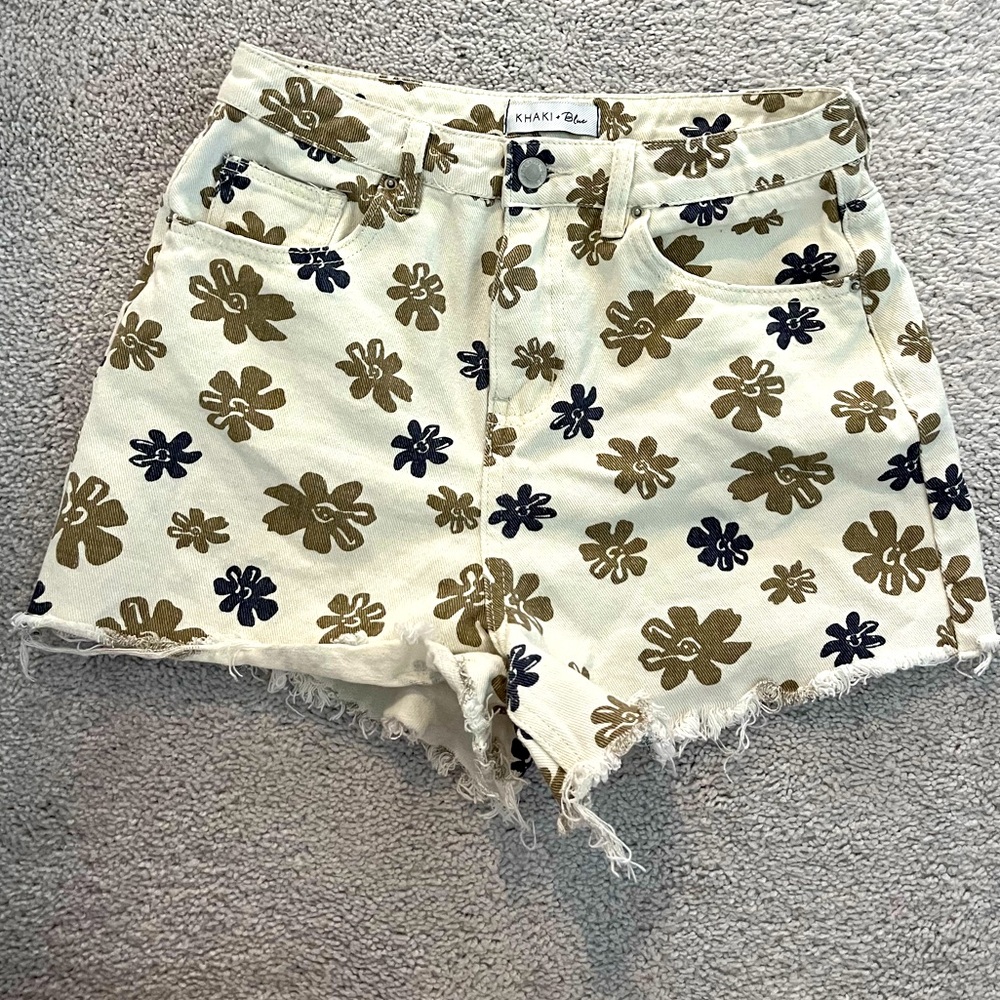 Khaki and Blue Jean Shorts